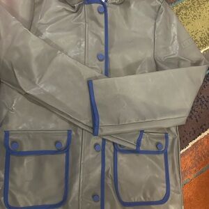 Hunter Gray Jacket with Blue Accents